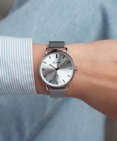 BOWA Milan Silver-Black Tone Mesh 34 női karóra