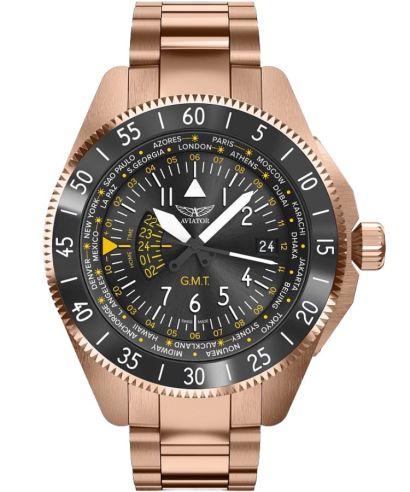 Aviator Airacobra GMT férfi karóra