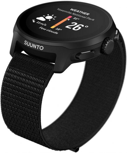 Suunto Run All Black Textile Strap Sport Karóra