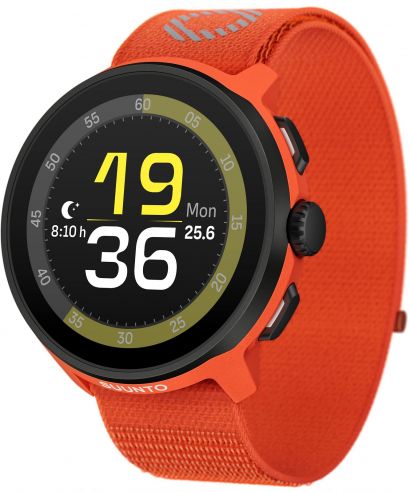 Suunto Run Coral Orange Textile Strap Sport Karóra