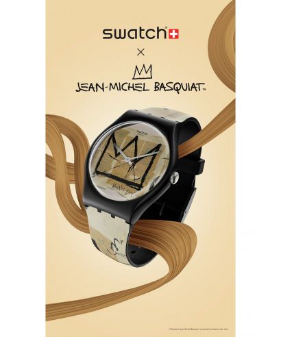Swatch Untitled by Jean-Michekl Basquiat Unisex Karóra