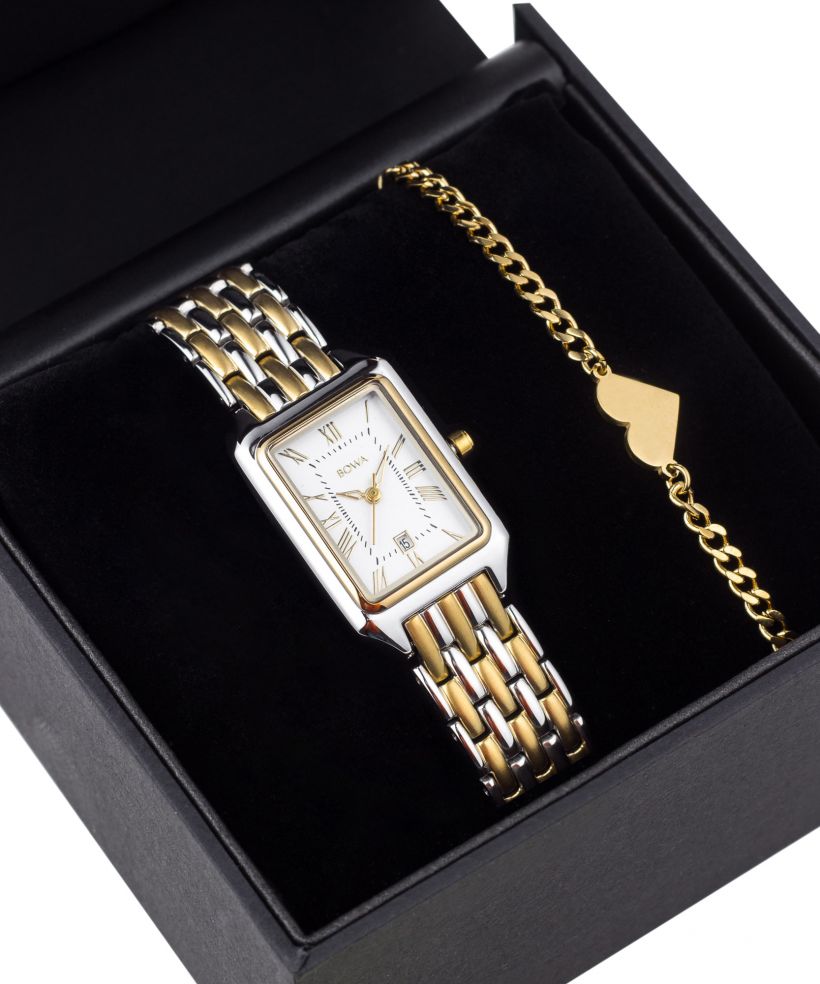 BOWA Barcelona White Silver-Gold Steel 23 Gift Set női karóra