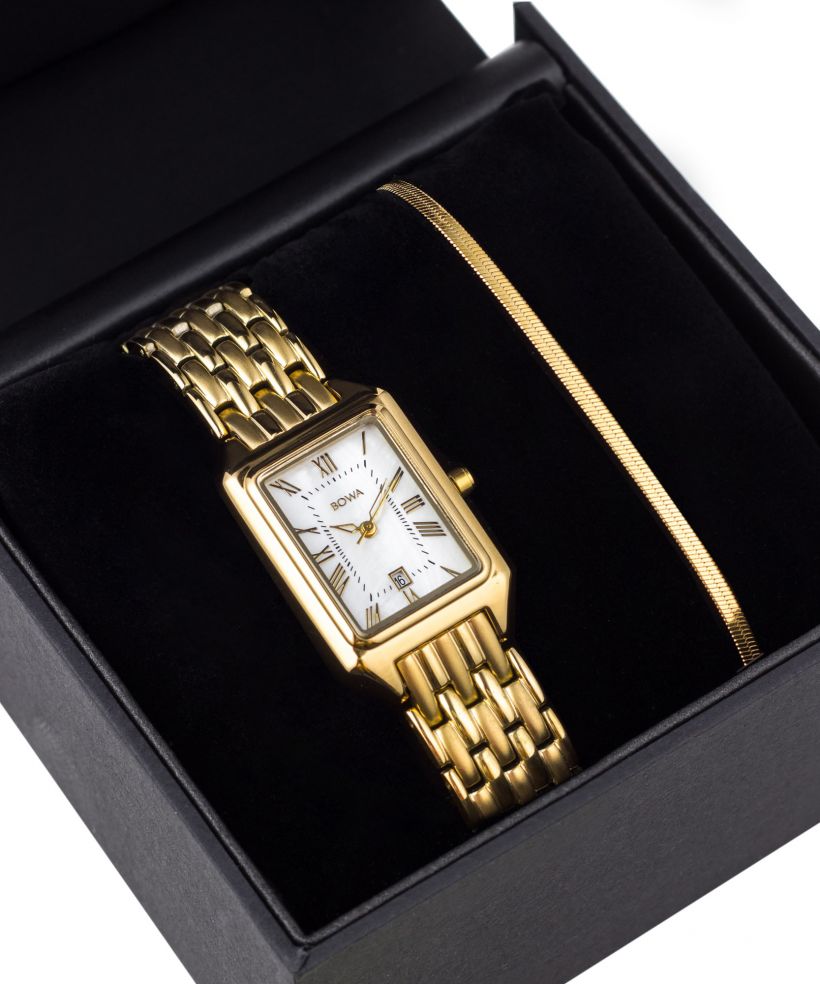 BOWA Barcelona Pearl Gold Steel 23 Gift Set női karóra