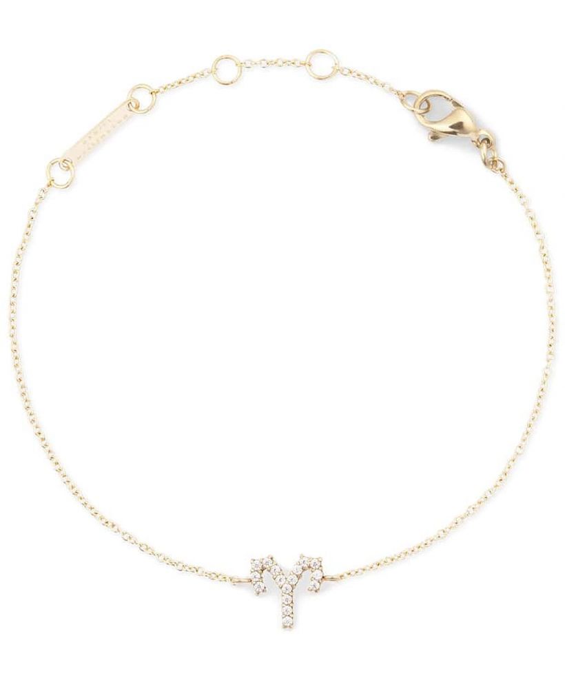 Daniel Wellington Crystal Zodiac Chain Gold Aries karkötő