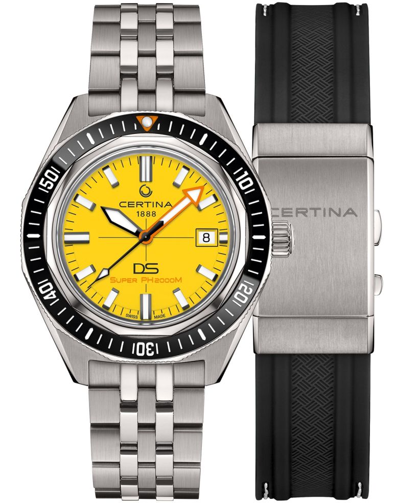 Certina DS Heritage PH 2000M Automatic Titanium SET unisex karóra