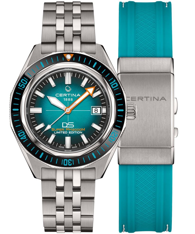 Certina DS Heritage PH 2000M Automatic Titanium Limited Edition SET unisex karóra