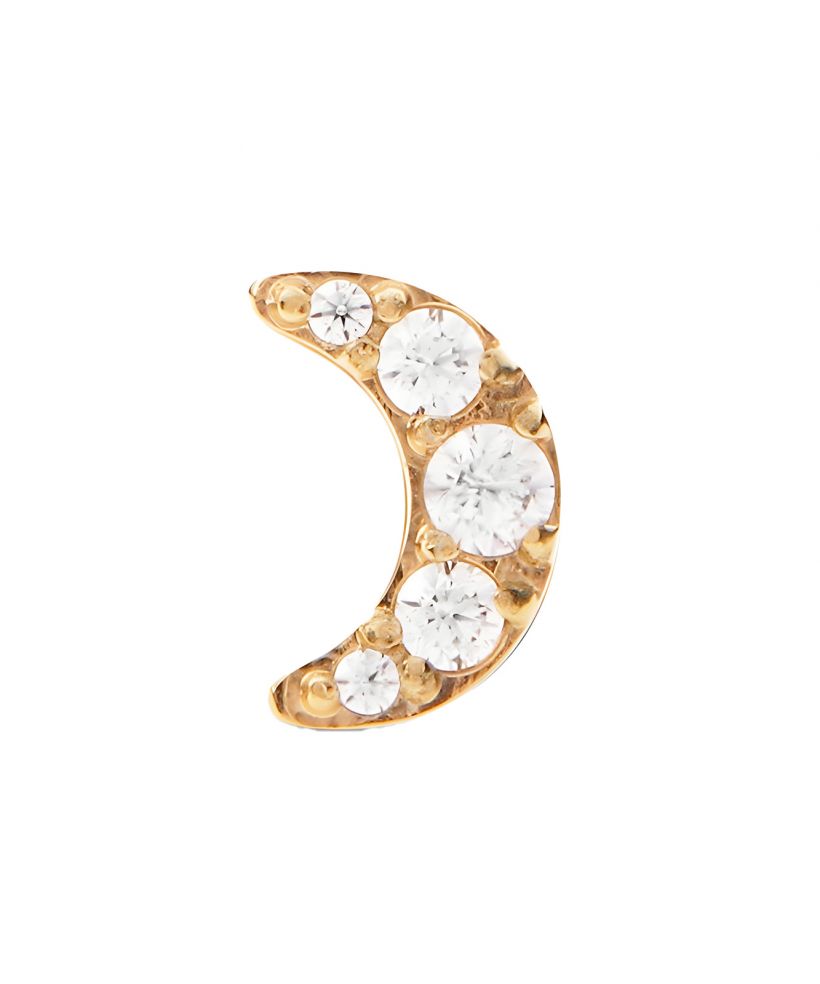 Daniel Wellington Crystal Moon Stud Gold fülbevaló