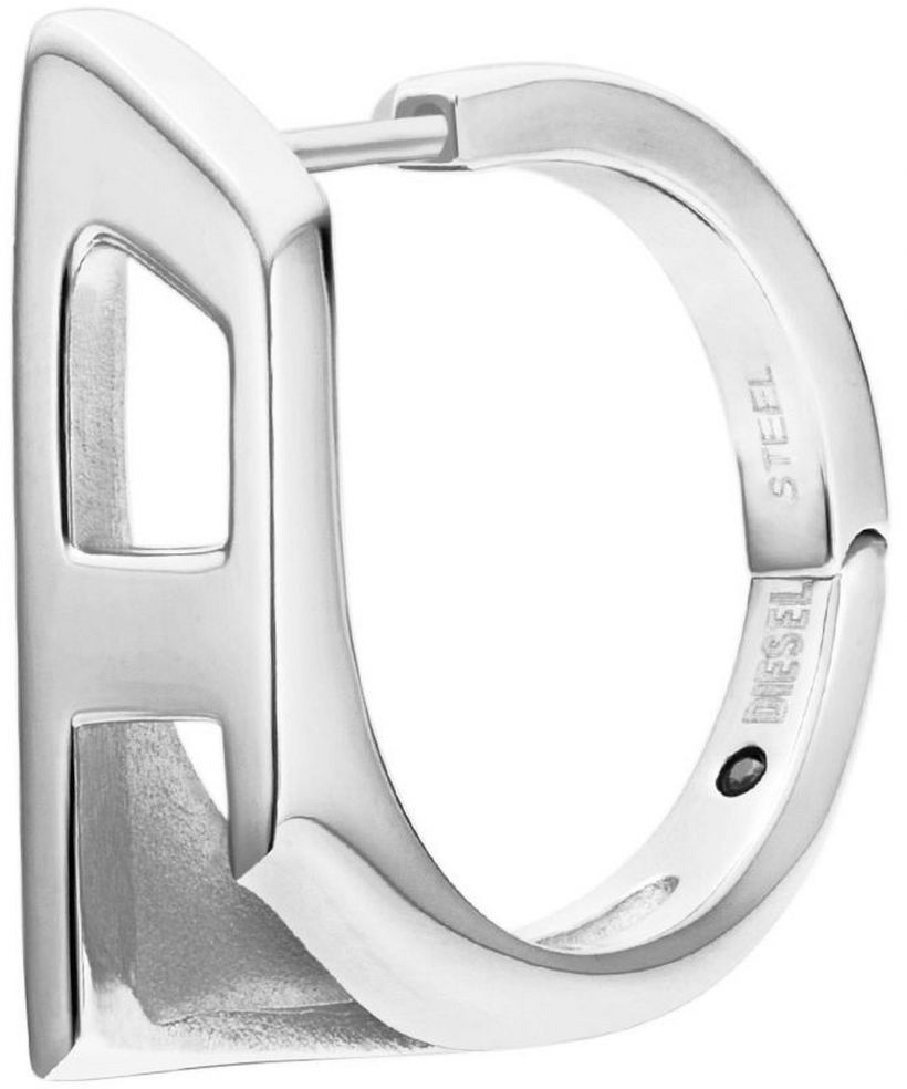 Diesel D Logo Fülbevaló