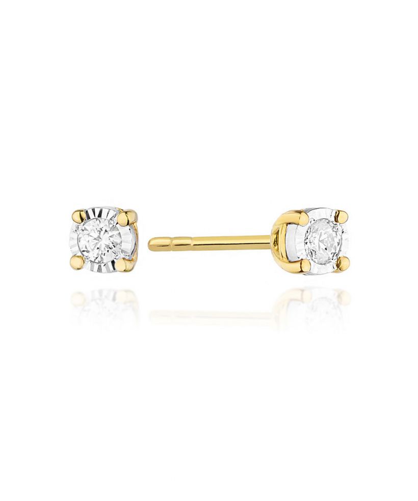 Bonore - Arany 585 - Gyémánt 0,08 ct fülbevalók