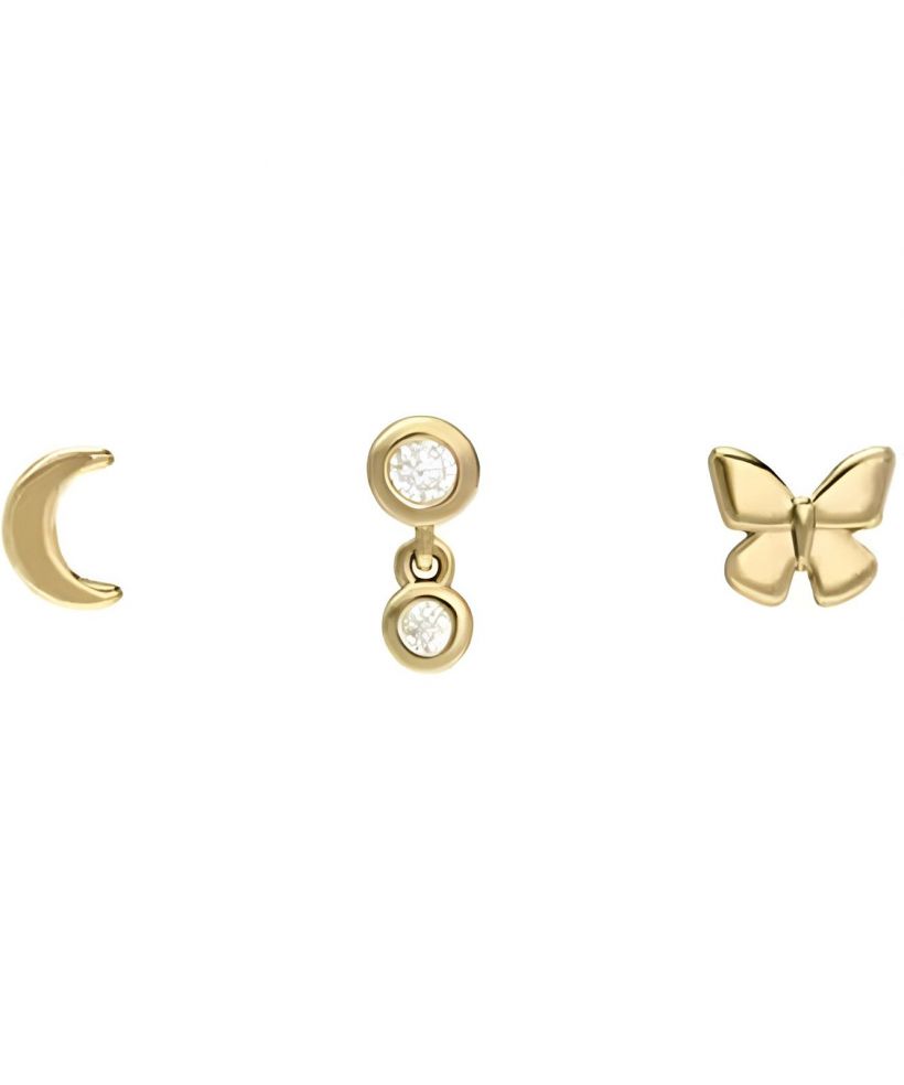 Fossil All Stacked Up Butterfly Earing SET fülbevalók