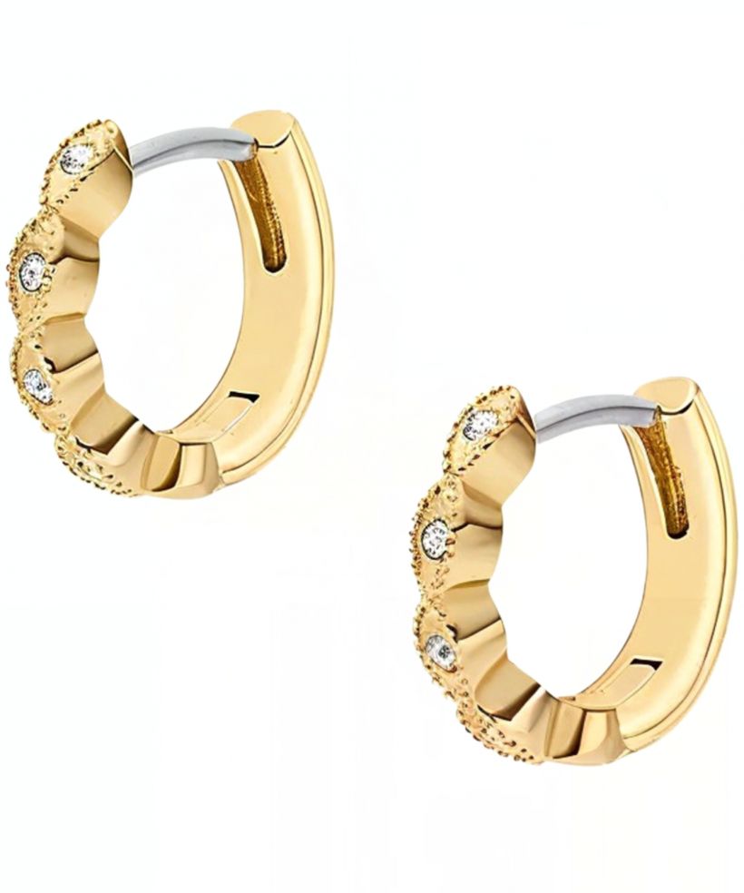 Fossil Ellis Pavé Glitz Gold-Tone fülbevalók