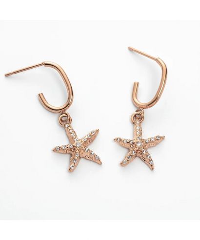 Paul Hewitt Sea Star Hoops Earing Rose Gold fülbevalók