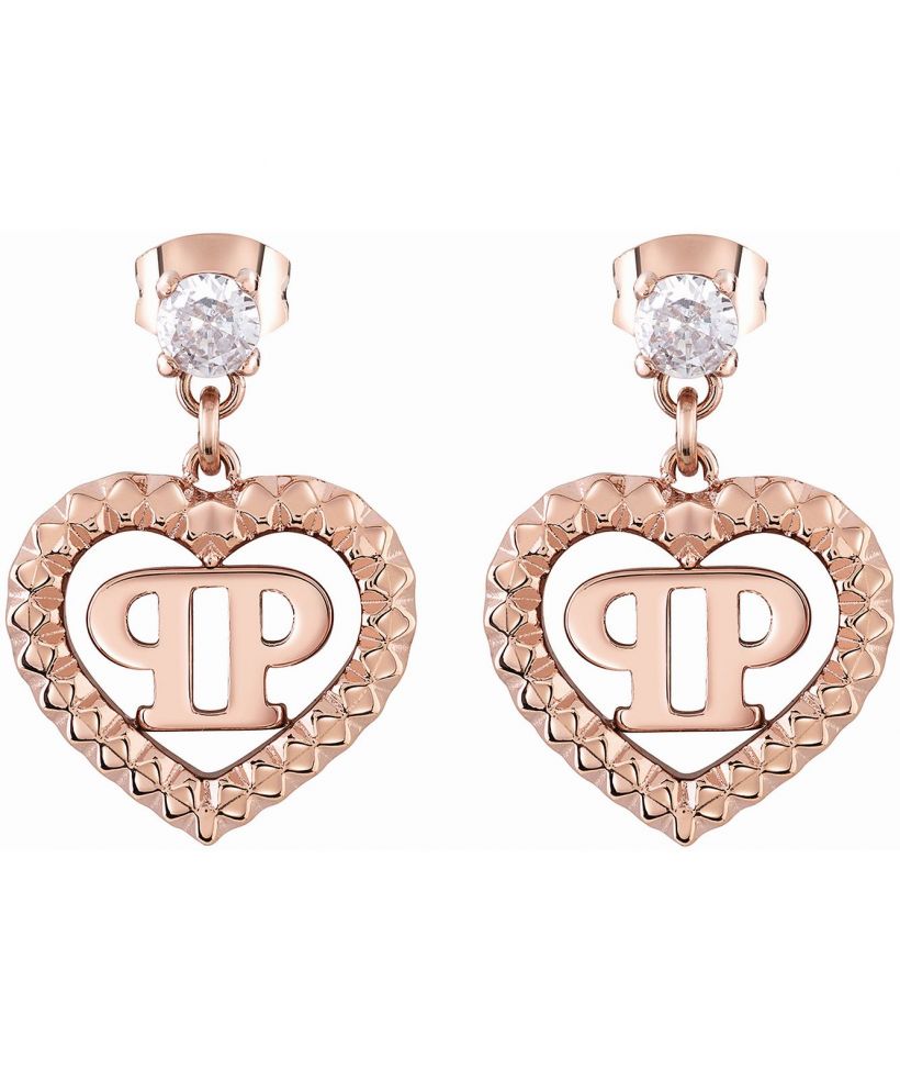 PHILIPP PLEIN Plein Rocked Heart fülbevalók