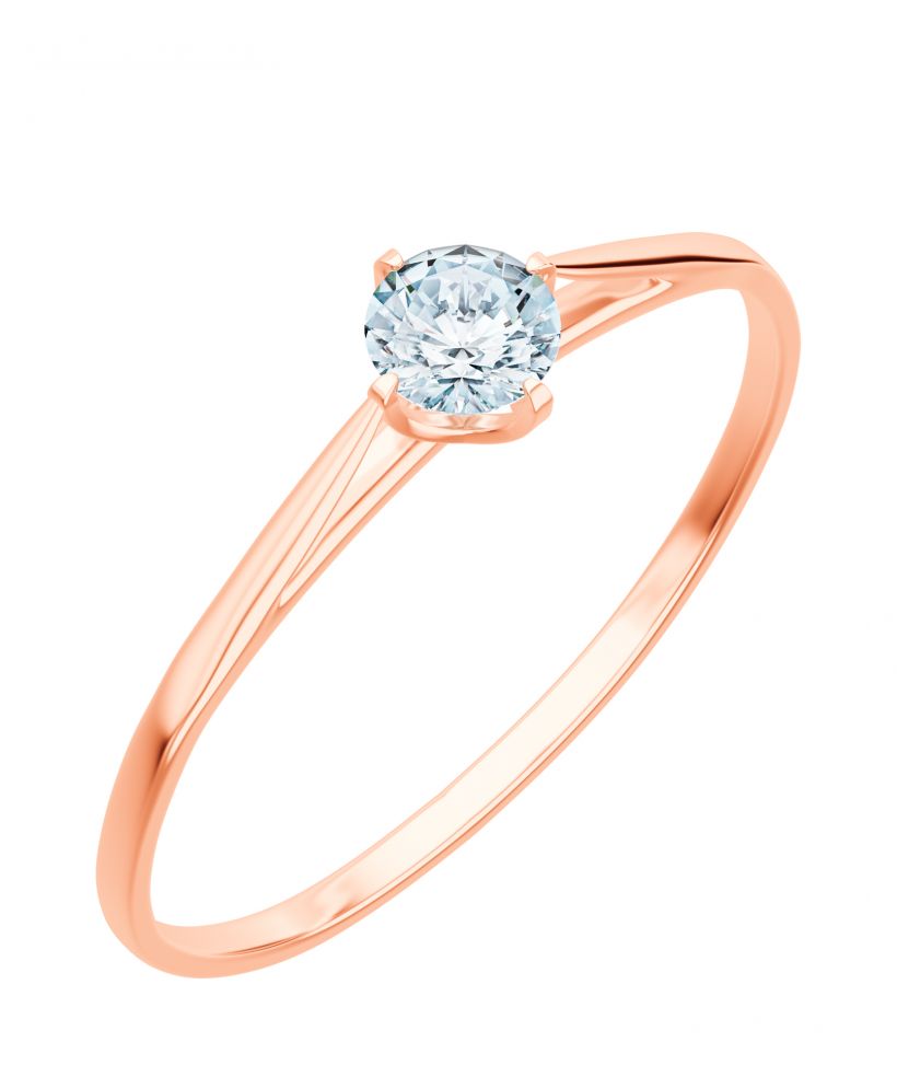 Bonore - Rózsaszín Arany 585 - Gyémánt 0,5 ct gyűrű