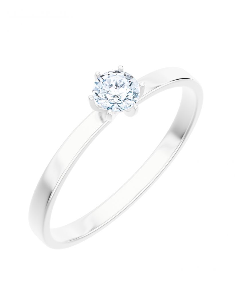 Bonore - Fehér Arany 585 - Gyémánt 0,4 ct gyűrű