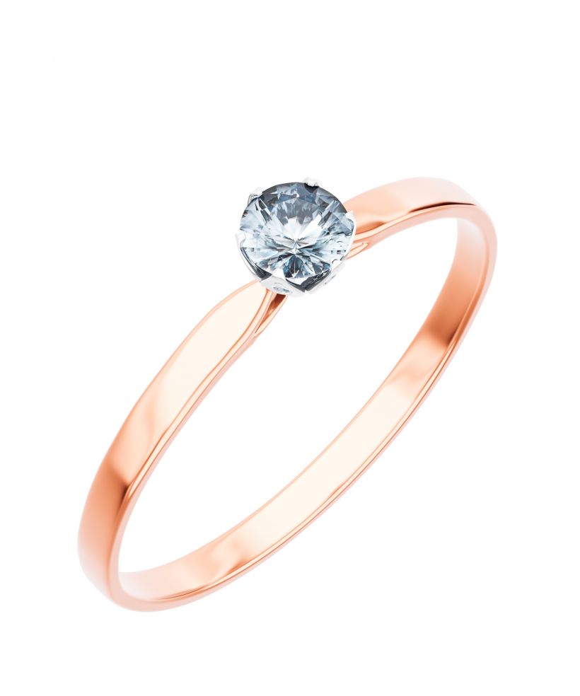 Bonore - Rózsaszín Arany 585 - Gyémánt 0,4 ct gyűrű