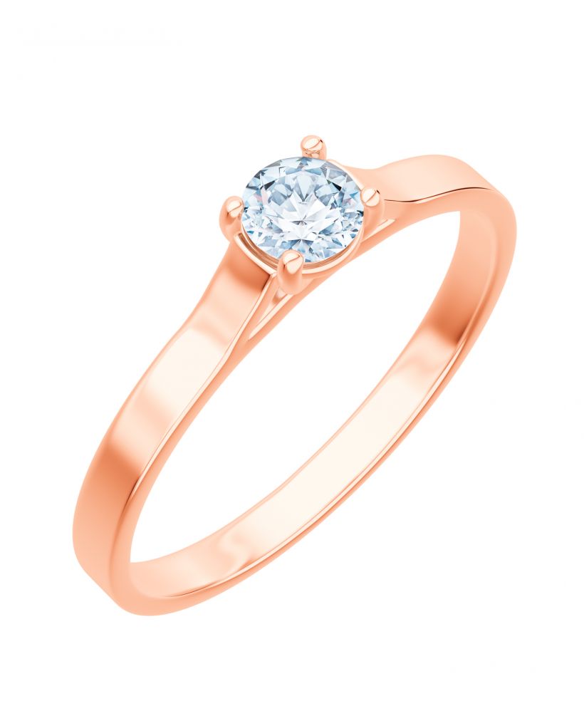 Bonore - Rózsaszín Arany 585 - Gyémánt 0,5 ct gyűrű