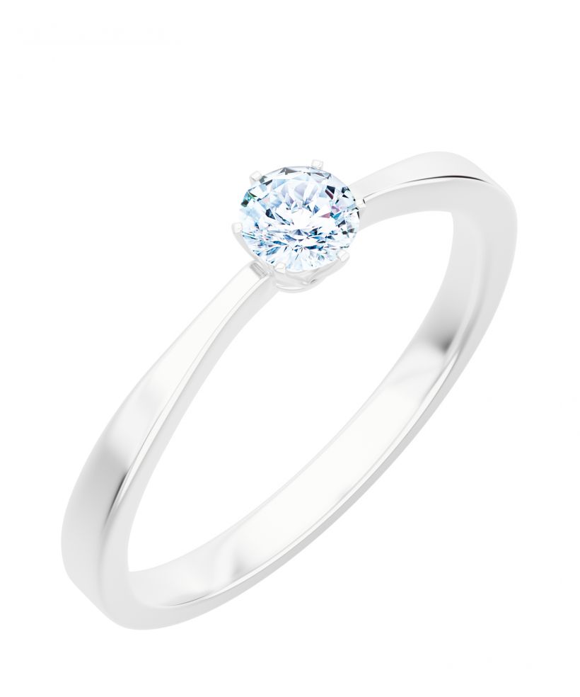 Bonore - Fehér Arany 585 - Gyémánt 0,4 ct gyűrű