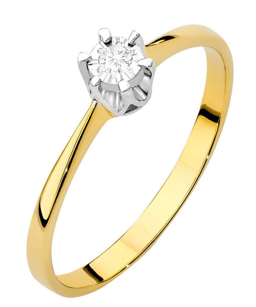Bonore - Arany 585 - Gyémánt 0,03 ct gyűrű