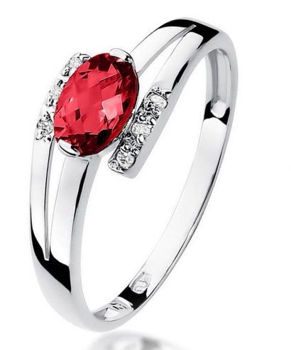 Bonore - Fehér Arany 585 - Rubin 0,6 ct gyűrű