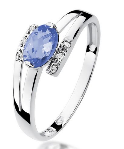 Bonore - Fehér Arany 585 - Tanzanit 0,4 ct gyűrű