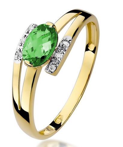 Bonore - Arany 585 - Smaragd 0,4 ct gyűrű