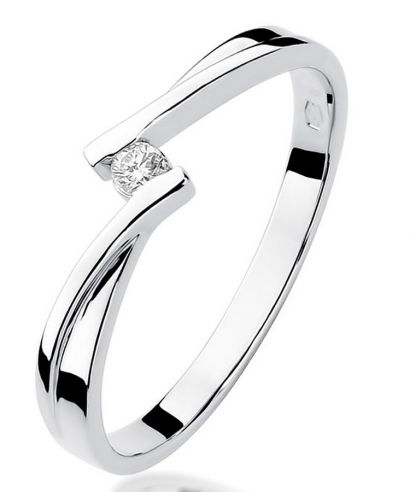 Bonore - Fehér Arany 585 - Gyémánt 0,04 ct gyűrű
