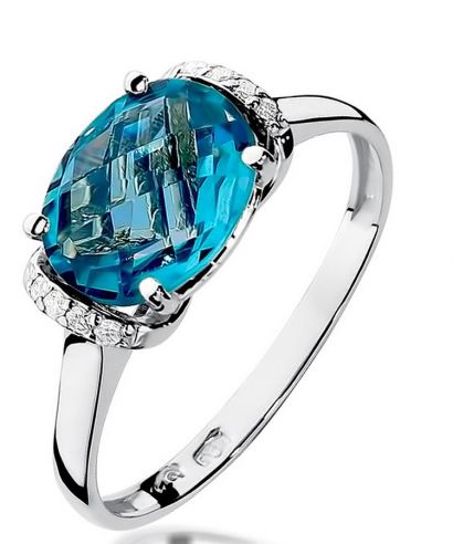 Bonore - Fehér Arany 585 - Topáz 1,7 ct gyűrű
