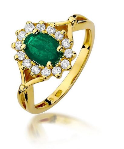 Bonore - Arany 585 - Smaragd 0,8 ct gyűrű