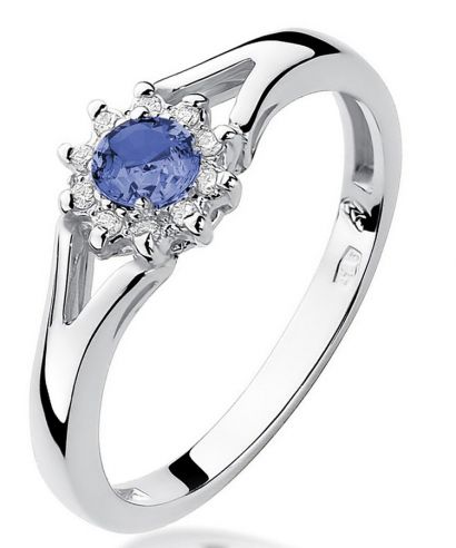 Bonore - Fehér Arany 585 - Tanzanit 0,15 ct gyűrű