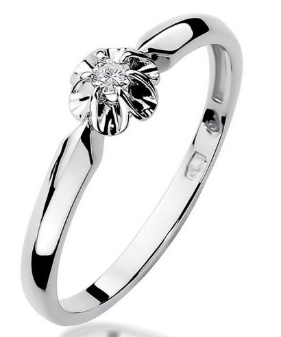 Bonore - Fehér Arany 585 - Gyémánt 0,04 ct gyűrű