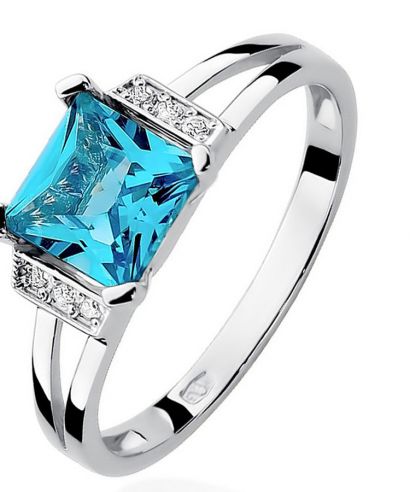 Bonore - Fehér Arany 585 - Topáz 1,4 ct gyűrű