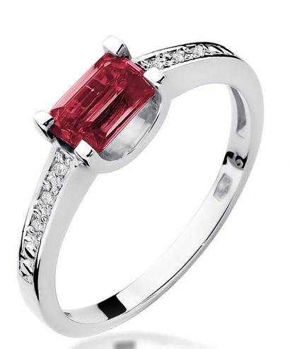Bonore - Fehér Arany 585 - Rubin 0,8 ct gyűrű