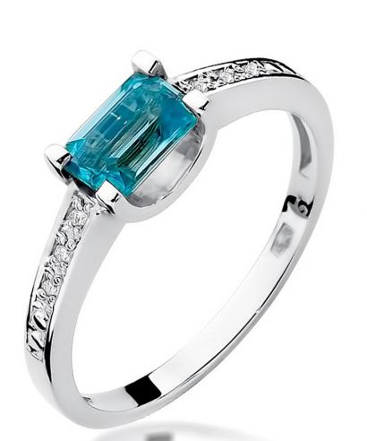 Bonore - Fehér Arany 585 - Topáz 0,65 ct gyűrű