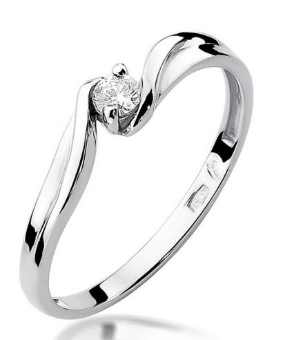 Bonore - Fehér Arany 585 - Gyémánt 0,08 ct gyűrű