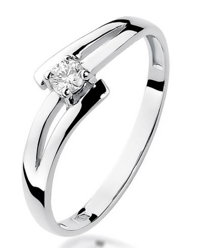Bonore - Fehér Arany 585 - Gyémánt 0,08 ct gyűrű