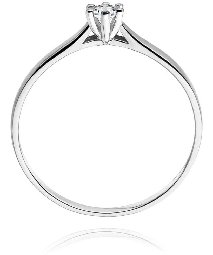 Bonore - Fehér Arany 585 - Gyémánt 0,04 ct gyűrű