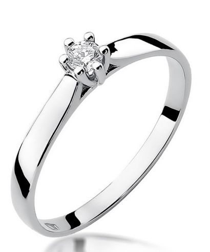 Bonore - Fehér Arany 585 - Gyémánt 0,08 ct gyűrű