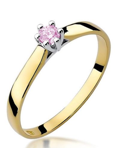 Bonore - Arany 585 - Rózsaszínű Topáz 0,15 ct gyűrű