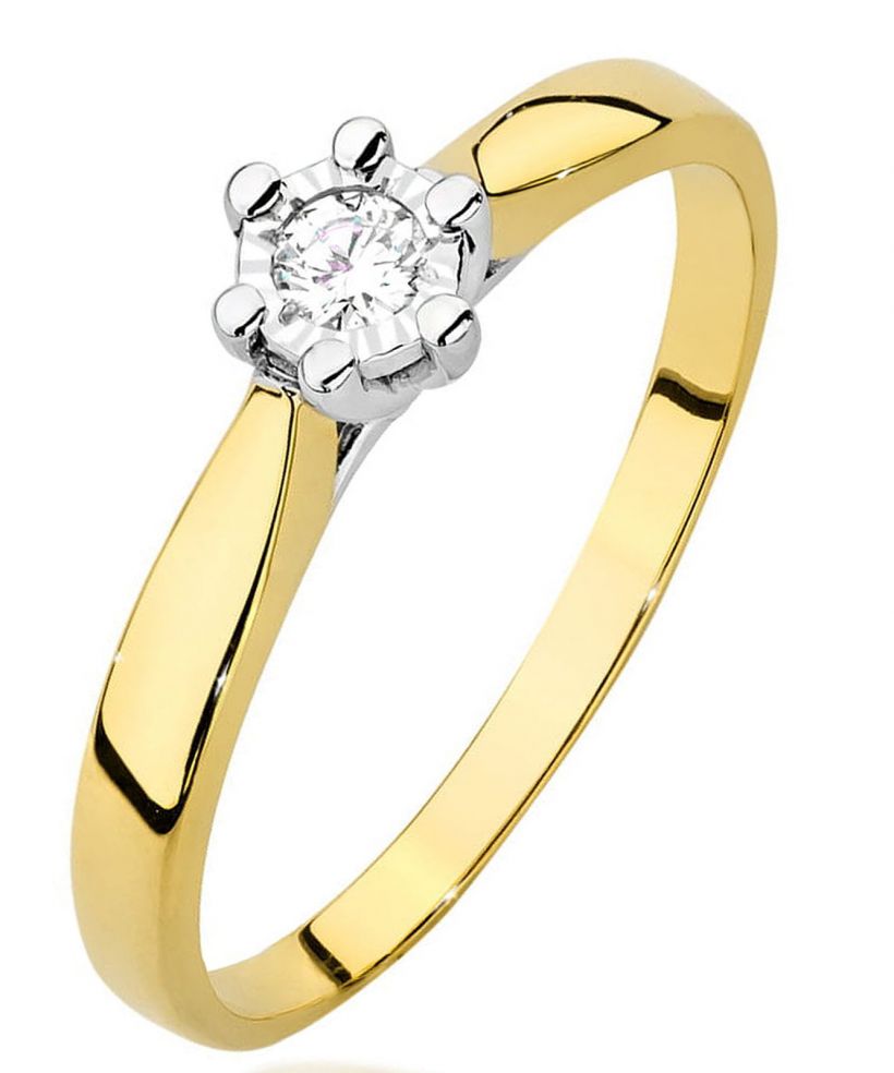 Bonore - Arany 585 - Gyémánt 0,08 ct gyűrű