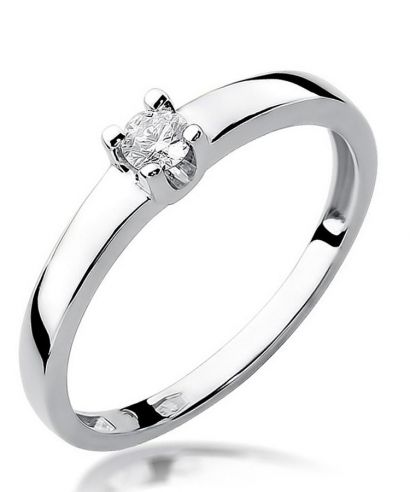 Bonore - Fehér Arany 585 - Gyémánt 0,08 ct gyűrű