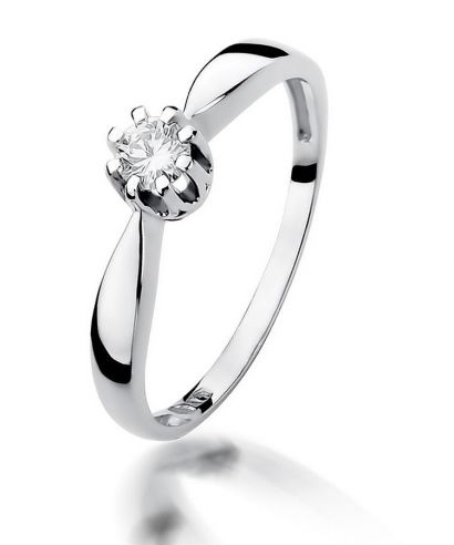 Bonore - Fehér Arany 585 - Gyémánt 0,15 ct gyűrű