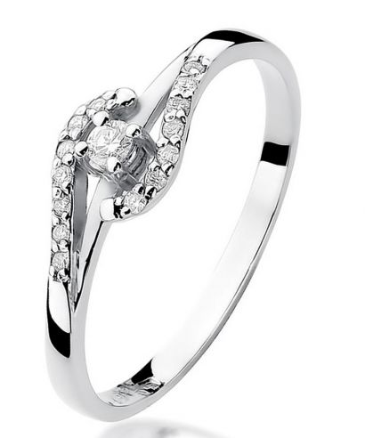 Bonore - Fehér Arany 585 - Gyémánt 0,04 ct gyűrű