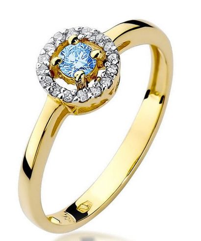 Bonore - Arany 585 - Topáz 0,15 ct gyűrű
