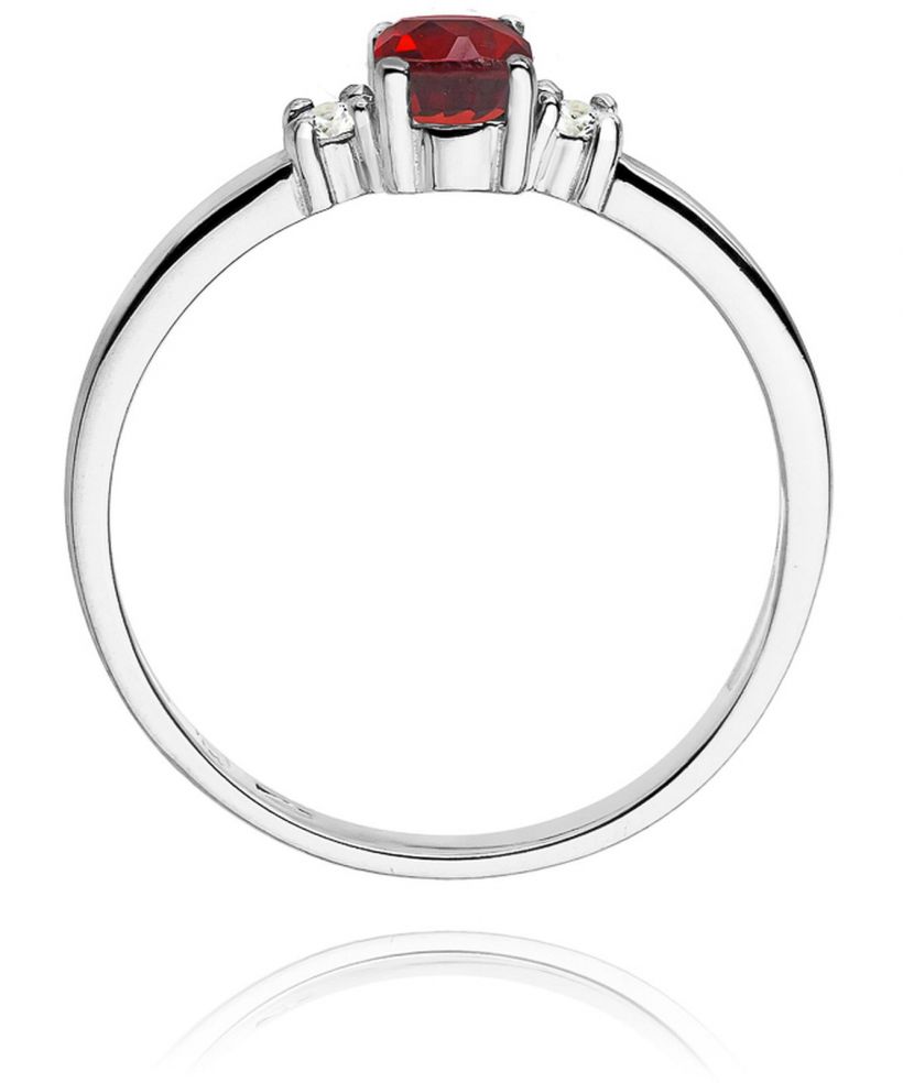 Bonore - Fehér Arany 585 - Rubin 0,6 ct gyűrű