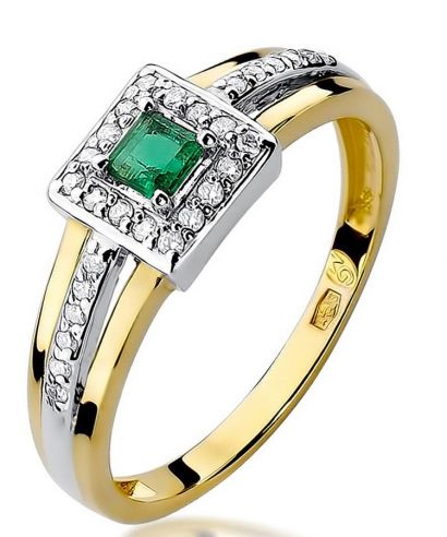 Bonore - Arany 585 - Smaragd 0,15 ct gyűrű