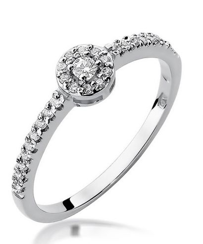 Bonore - Fehér Arany 585 - Gyémánt 0,05 ct gyűrű