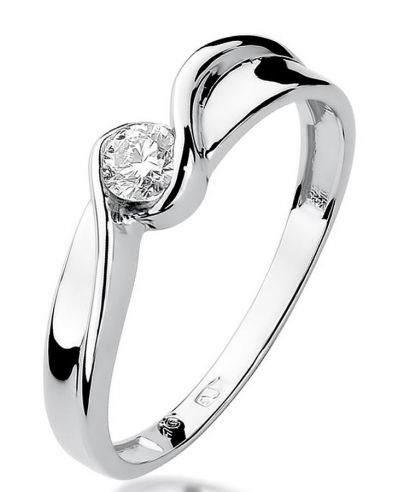 Bonore - Fehér Arany 585 - Gyémánt 0,15 ct gyűrű