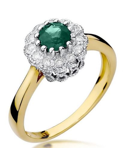 Bonore - Arany 585 - Smaragd 0,5 ct gyűrű
