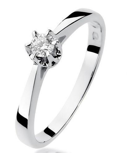 Bonore - Fehér Arany 585 - Gyémánt 0,12 ct gyűrű